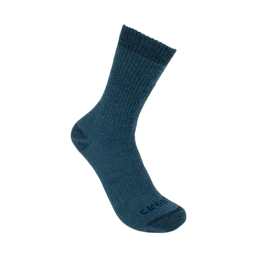 Pack de 4 pares de calcetines de caña media para mujer, de mezcla de lana sintética de gran grosor