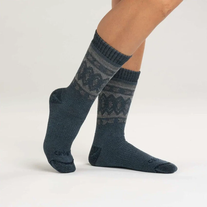 Pack de 4 pares de calcetines de caña media para mujer, de mezcla de lana sintética de gran grosor