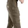 Pantalones cargo de corte recto holgado con doble refuerzo en las rodillas - Pantalones de trabajo