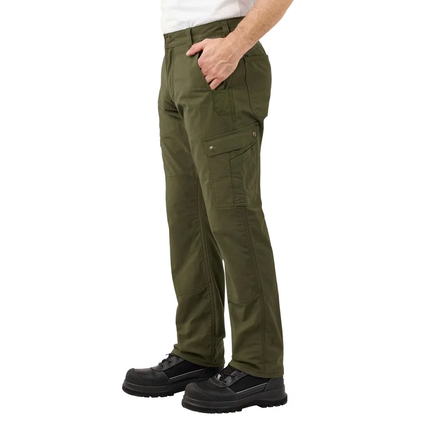 Pantalones cargo de corte recto holgado con forro ripstop - Pantalones de trabajo