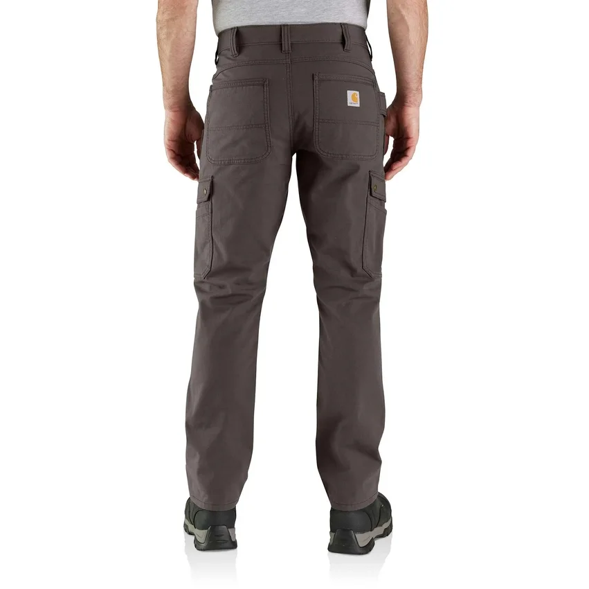 Pantalones cargo rectos de corte holgado con doble refuerzo en las rodillas y tejido ripstop - Pantalones de trabajo