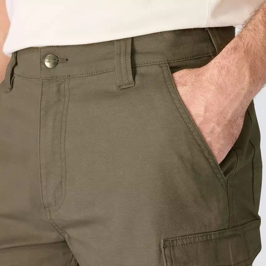 Pantalones cortos cargo de lona Rigby de 9" con corte holgado - Pantalones cortos de trabajo