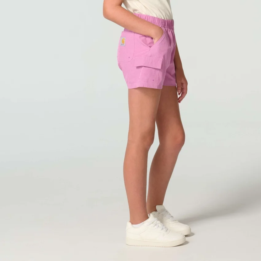 Pantalones cortos de camuflaje tejidos Rugged Flex® con cintura elástica para niñas (niños/jóvenes)