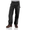 Pantalones de carpintero Carhartt B136 para hombre, de corte recto holgado, en Washed Duck y con doble refuerzo en las rodillas