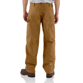 Pantalones de carpintero Carhartt B136 para hombre, de corte recto holgado, en Washed Duck y con doble refuerzo en las rodillas