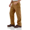 Pantalones de carpintero Carhartt B136 para hombre, de corte recto holgado, en Washed Duck y con doble refuerzo en las rodillas