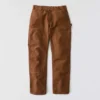 Pantalones de carpintero de la serie Crafted para hombre, de corte holgado y pierna recta, en tela de lona, con doble refuerzo en las rodillas