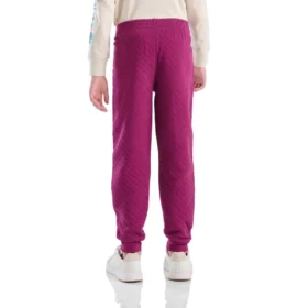 Pantalones de chándal acolchados con logotipo y cintura elástica para niña (niños/jóvenes)