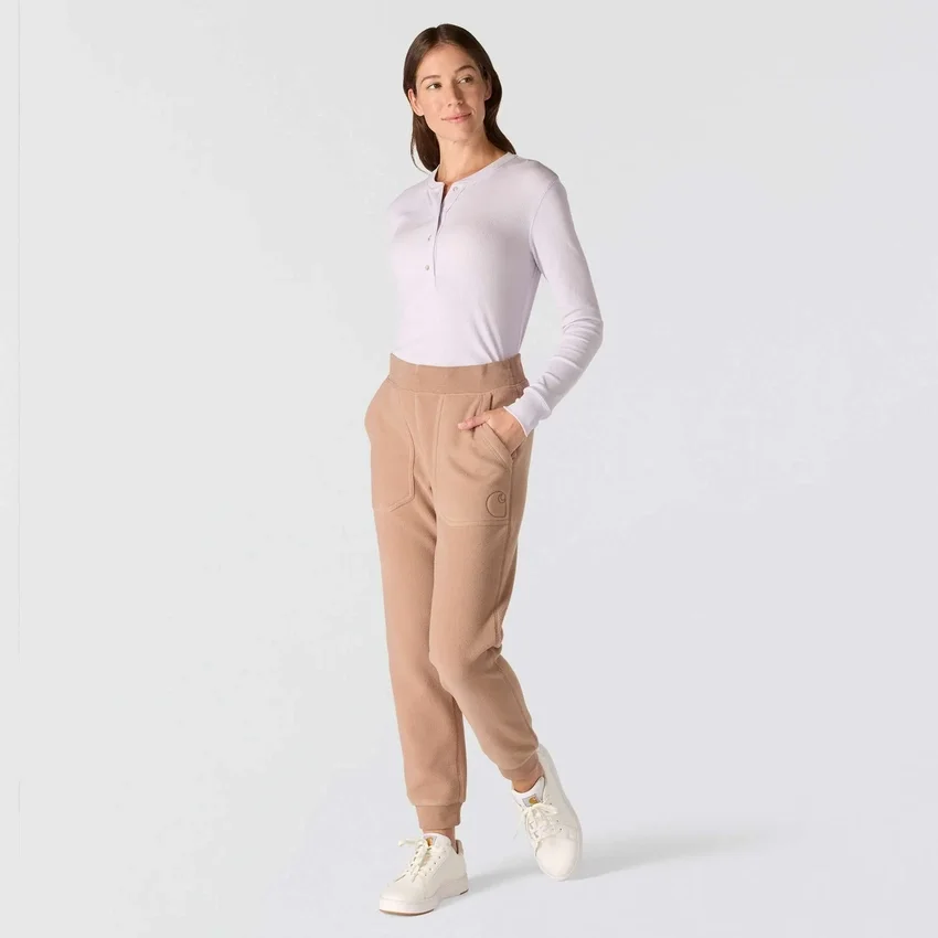 Pantalones de chándal de forro polar Force de corte holgado para mujer