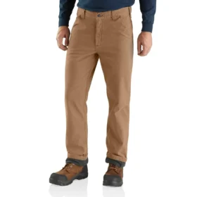Pantalones de lona con forro Rigby de corte recto y holgado - Pantalones de trabajo