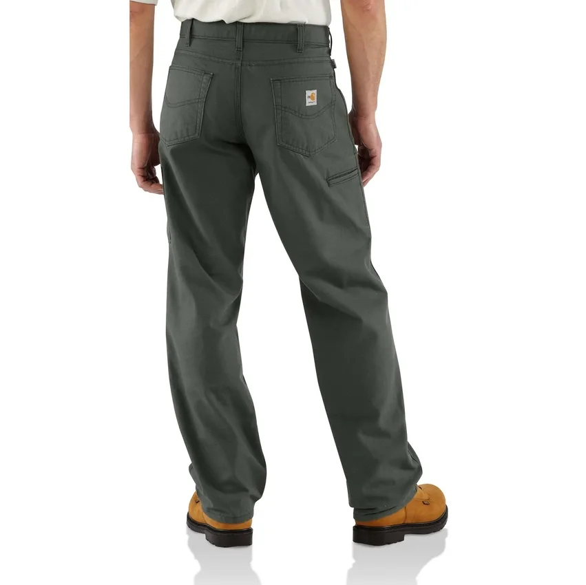 Pantalones de lona para hombre Fr de corte holgado y pierna recta - Pantalones ignífugos