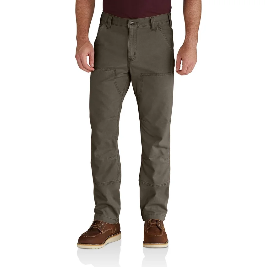 Pantalones de lona Rigby de corte recto holgado con doble refuerzo en las rodillas - Pantalones de trabajo