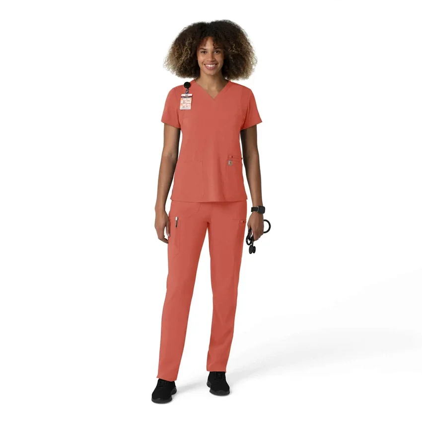 Pantalones de trabajo cargo de pierna recta Force Cross-Flex para mujer