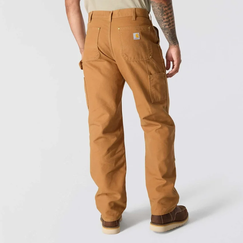 Pantalones de trabajo Carhartt B01 para hombre, de corte holgado, en Firm Duck, con doble refuerzo en las rodillas