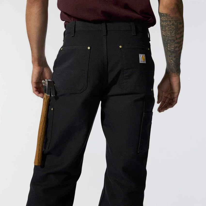 Pantalones de trabajo Carhartt B01 para hombre, de corte holgado, en Firm Duck, con doble refuerzo en las rodillas