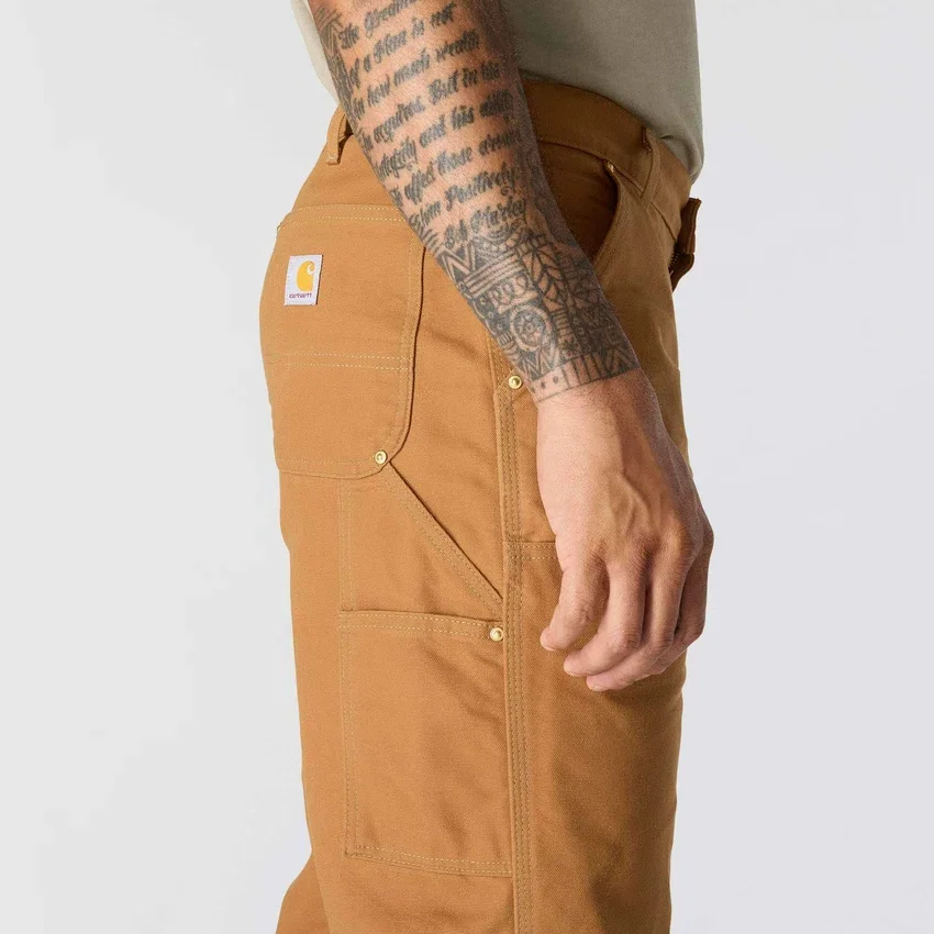 Pantalones de trabajo Carhartt B01 para hombre, de corte holgado, en Firm Duck, con doble refuerzo en las rodillas