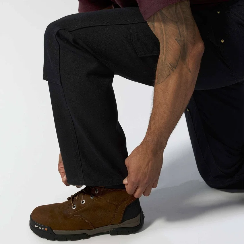 Pantalones de trabajo Carhartt B01 para hombre, de corte holgado, en Firm Duck, con doble refuerzo en las rodillas