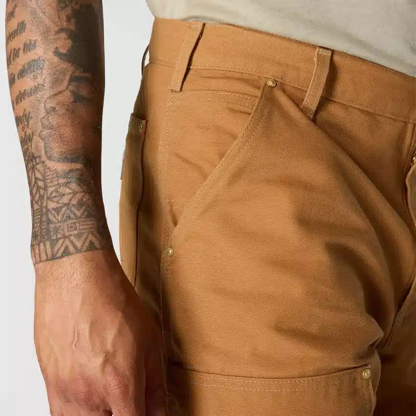 Pantalones de trabajo Carhartt B01 para hombre, de corte holgado, en Firm Duck, con doble refuerzo en las rodillas