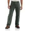 Pantalones de trabajo Carhartt B111 para hombre, de corte recto holgado, en tela Washed Duck y con forro