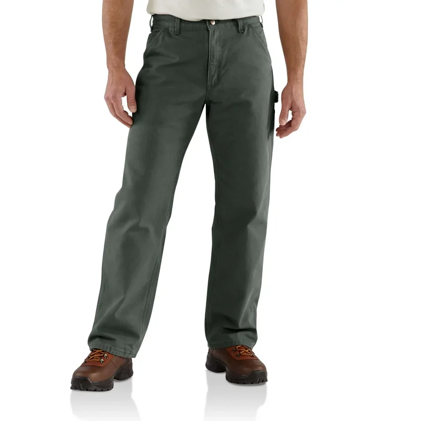 Pantalones de trabajo Carhartt B111 para hombre, de corte recto holgado, en tela Washed Duck y con forro