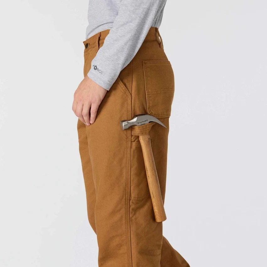 Pantalones de trabajo Carhartt B111 para hombre, de corte recto holgado, en tela Washed Duck y con forro