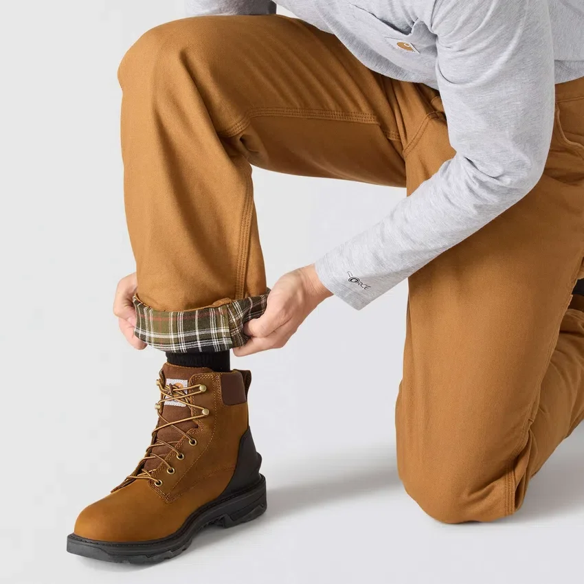Pantalones de trabajo Carhartt B111 para hombre, de corte recto holgado, en tela Washed Duck y con forro