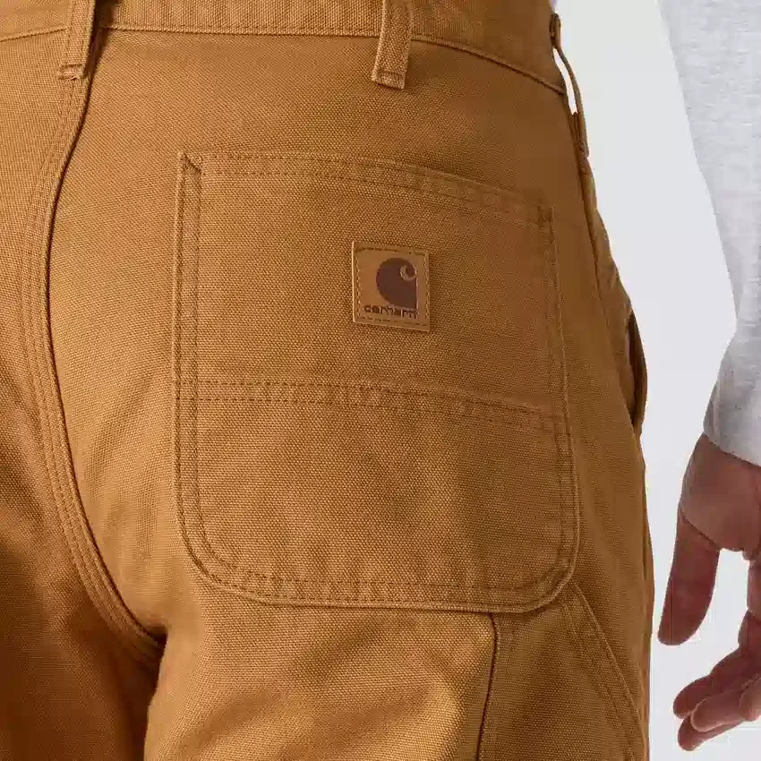 Pantalones de trabajo Carhartt B111 para hombre, de corte recto holgado, en tela Washed Duck y con forro