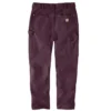 Pantalones de trabajo de lona con doble refuerzo en las rodillas y corte vintage para mujer