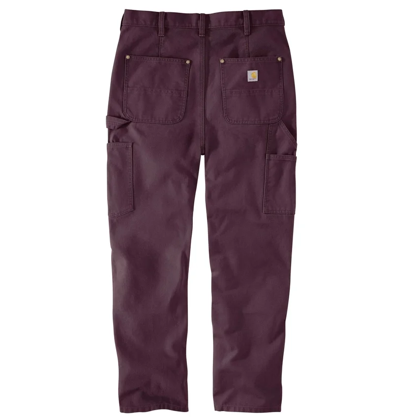 Pantalones de trabajo de lona con doble refuerzo en las rodillas y corte vintage para mujer
