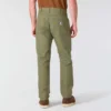 Pantalones de trabajo de lona de color verde militar de corte holgado y pierna recta de la serie Crafted para hombre