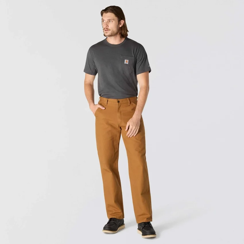 Pantalones de trabajo de lona Washed Duck, holgados y de corte recto, para hombre, modelo B11 de Carhartt