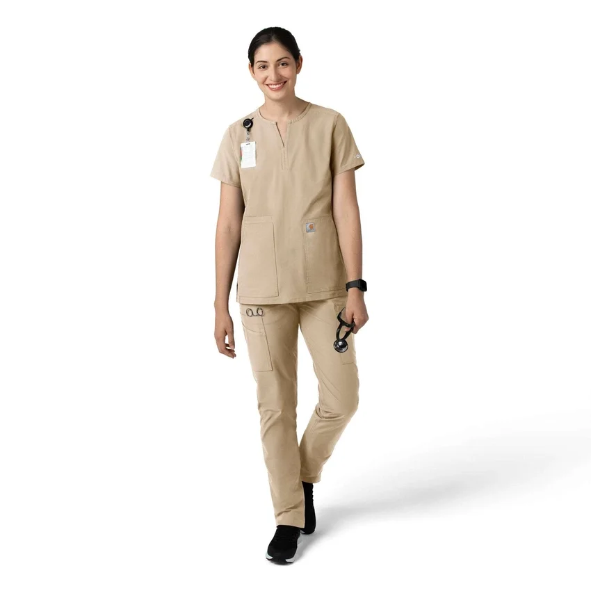 Pantalones de trabajo de pierna recta Force Essentials para mujer