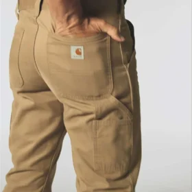Pantalones de trabajo de sarga de corte recto y holgado para hombre Carhartt B324