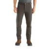 Pantalones de trabajo para hombre, de corte ajustado y cónico, de tela de algodón «Rugged Flex» resistente y flexible, con doble refuerzo en las rodillas
