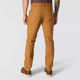 Pantalones de trabajo para hombre, de corte ajustado y cónico, de tela de algodón «Rugged Flex» resistente y flexible, con doble refuerzo en las rodillas
