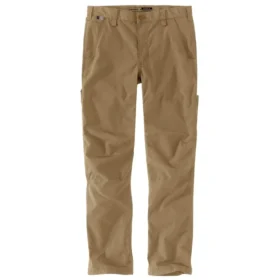 Pantalones de trabajo para hombre Fr de corte holgado y pierna recta con tejido ripstop