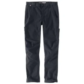 Pantalones de trabajo para hombre Fr de corte holgado y pierna recta con tejido ripstop