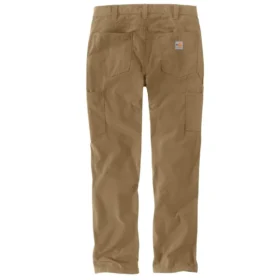 Pantalones de trabajo para hombre Fr de corte holgado y pierna recta con tejido ripstop