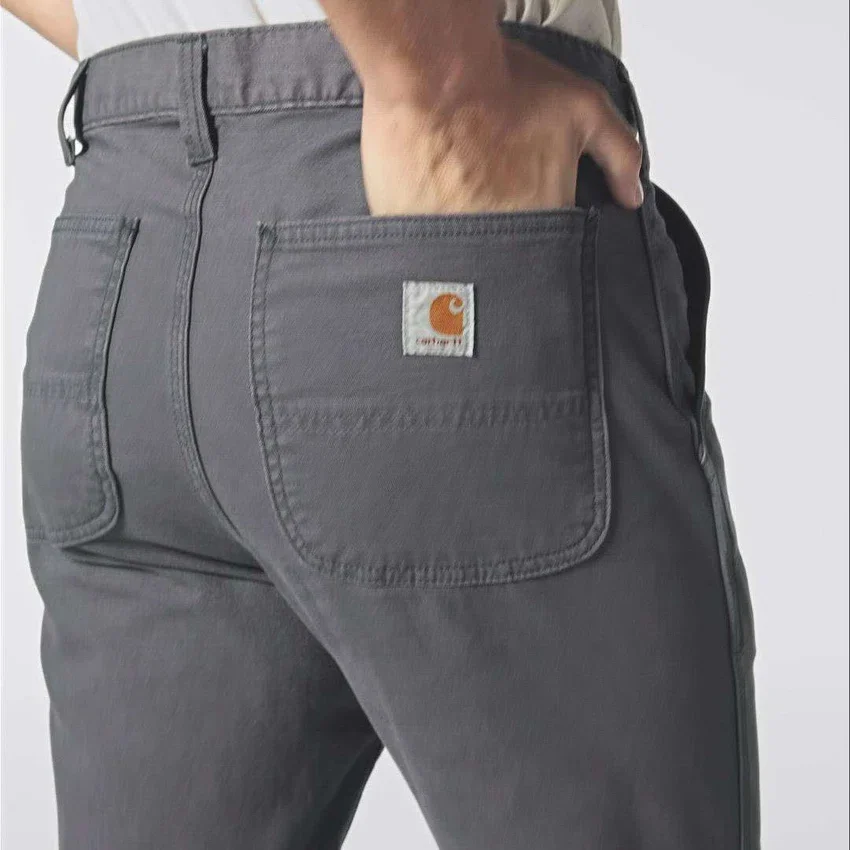 Pantalones utilitarios de lona Rigby para hombre, de corte ajustado y cónico