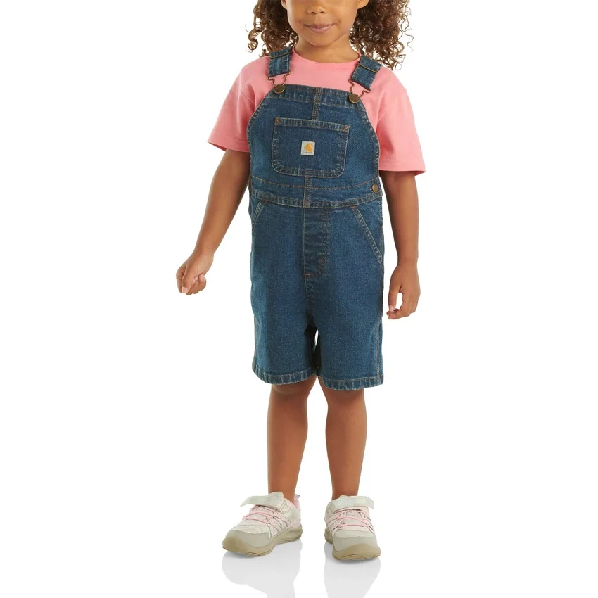 Peto corto de vaquero Rugged Flex® de corte holgado para niños (bebés/niños pequeños)