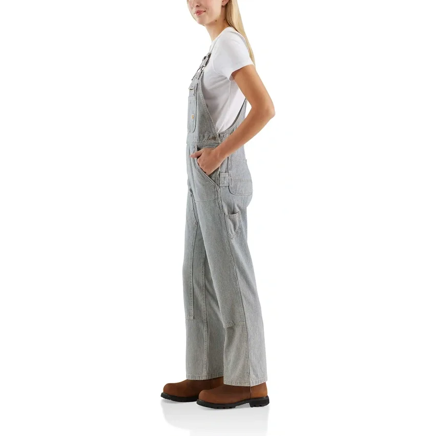 Peto vaquero con rayas de tren en forma de Bib Overall