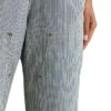 Peto vaquero con rayas de tren en forma de Bib Overall