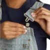 Peto vaquero con rayas de tren en forma de Bib Overall