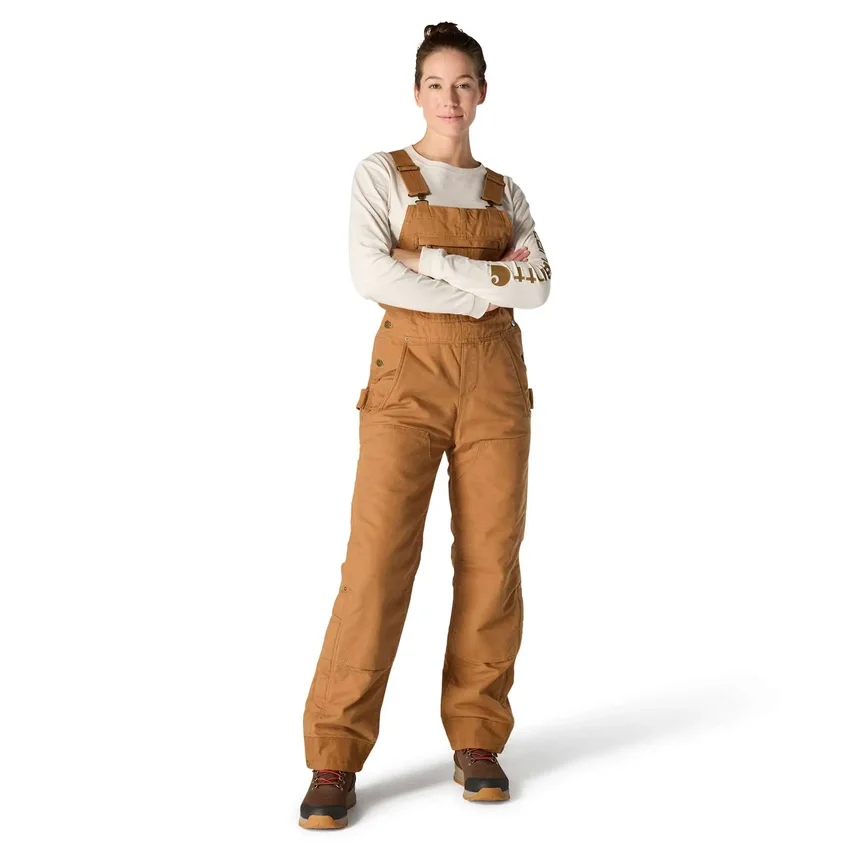 Petos aislantes de lona Washed Duck para mujer