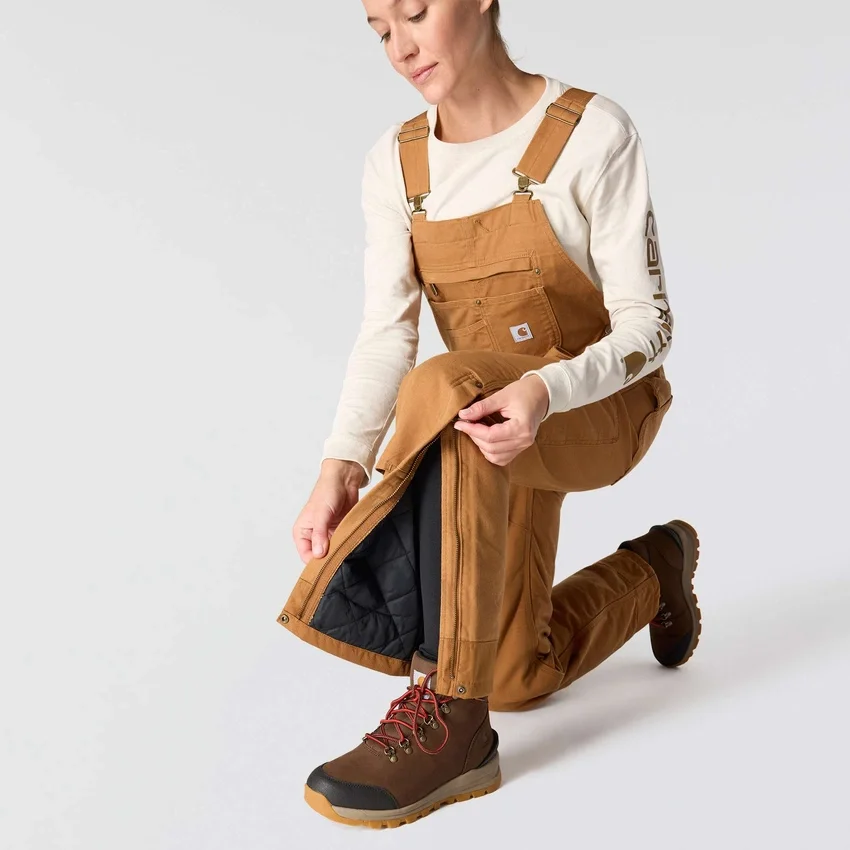 Petos aislantes de lona Washed Duck para mujer