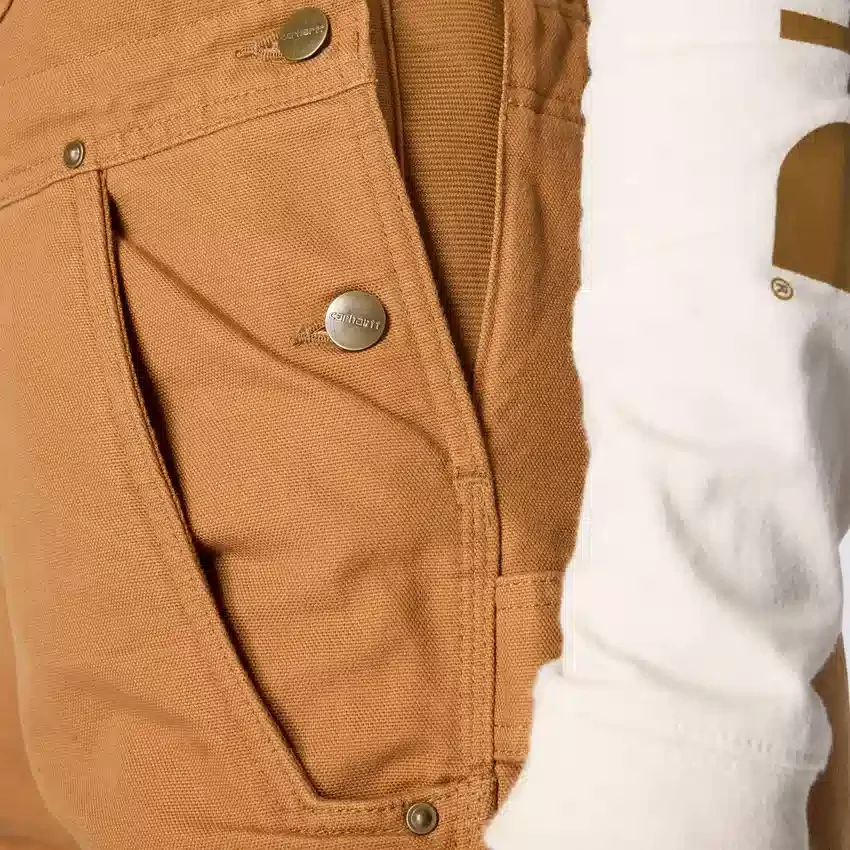 Petos aislantes de lona Washed Duck para mujer