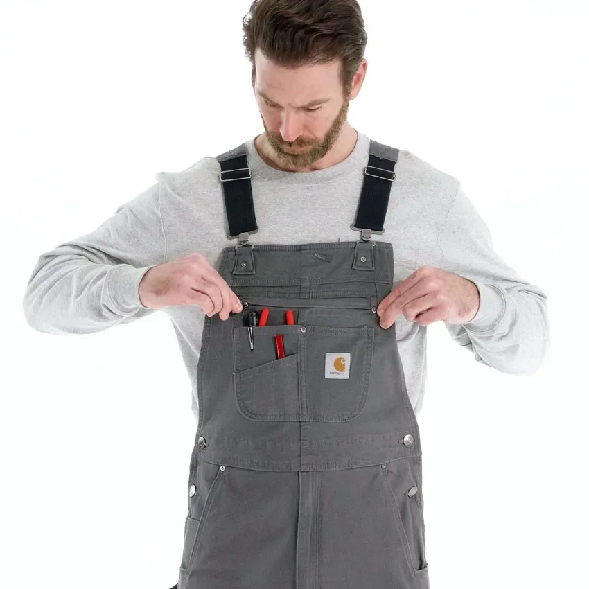 Petos de lona de corte holgado Rigby para hombre