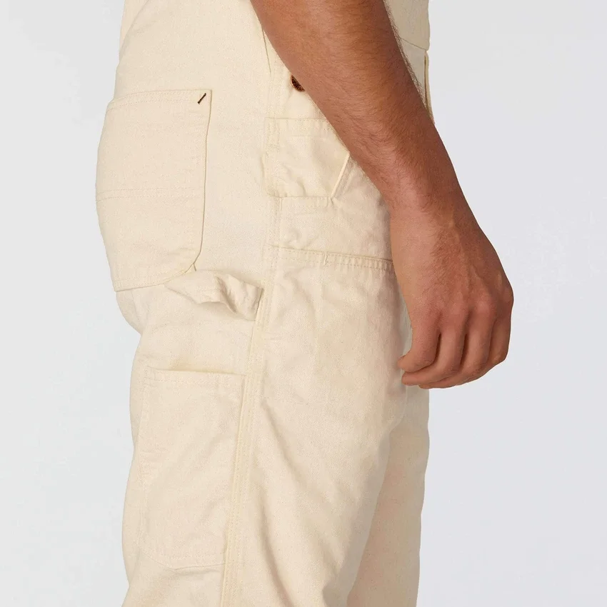 Petos de pintor de tela de sarga de corte holgado de la serie Crafted para hombre