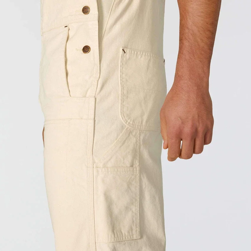 Petos de pintor de tela de sarga de corte holgado de la serie Crafted para hombre