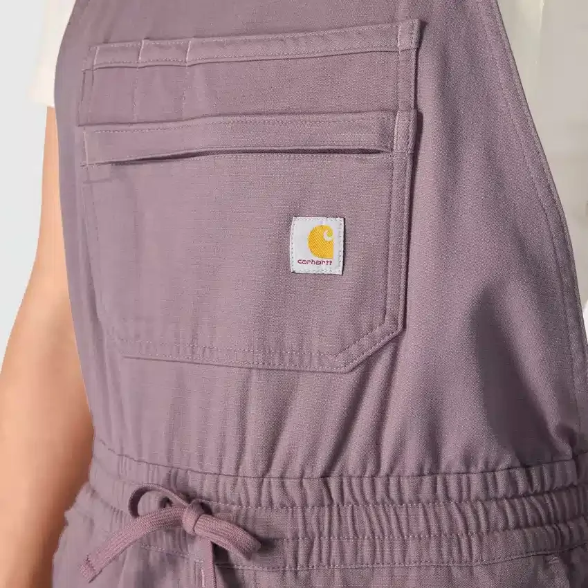 Petos de trabajo para mujer Force de corte holgado en tejido ripstop - Petos de trabajo para mujer
